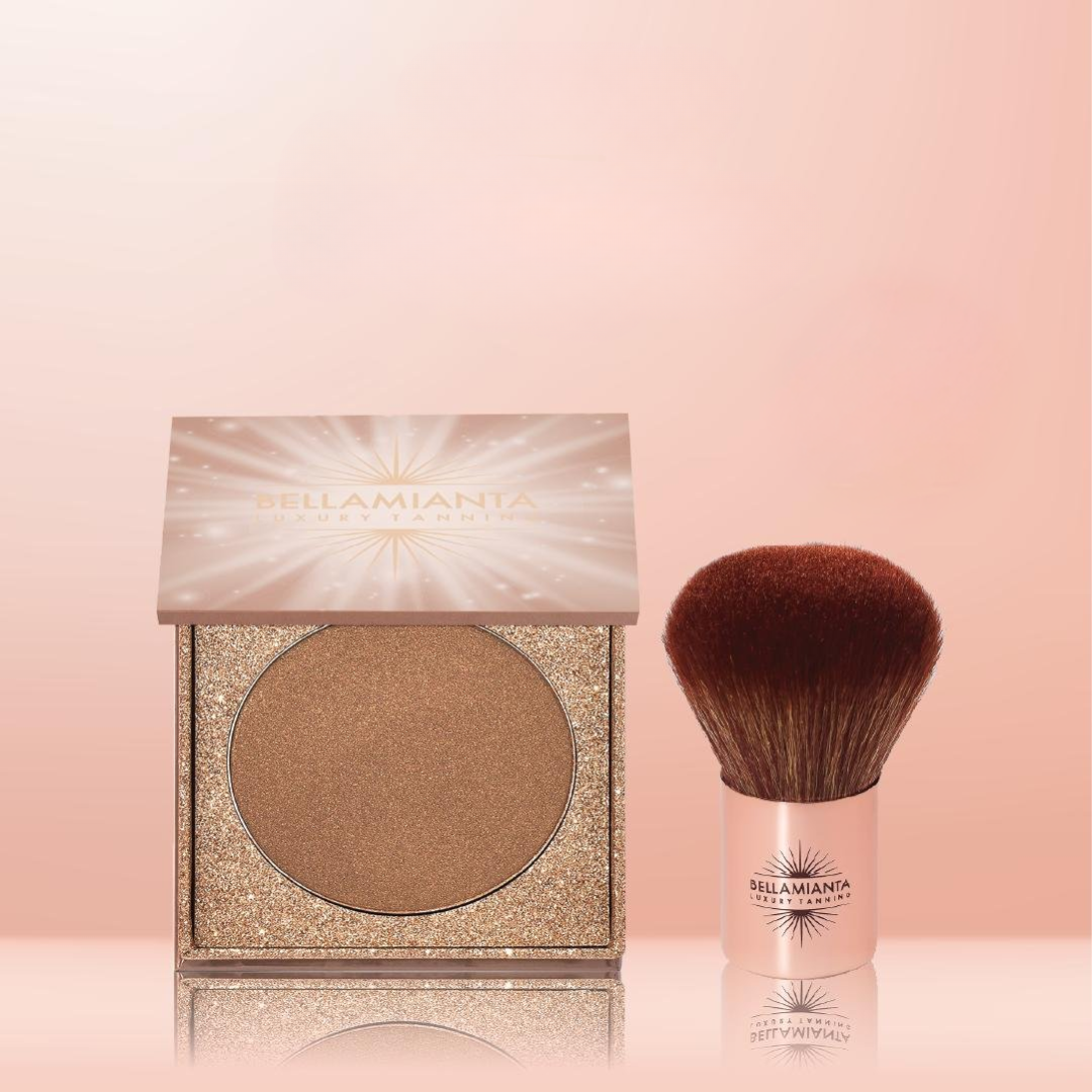 Bellamianta | Illuminating Bronzing Powder + Kabuki Brush Bundle