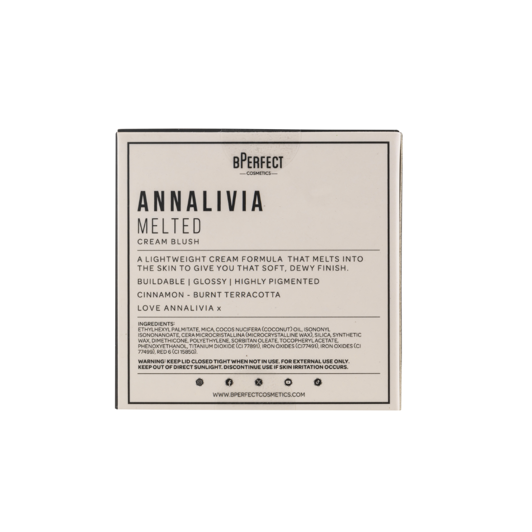BPerfect Cosmetics x Annalivia | Melted Cream Blush | Cinnamon