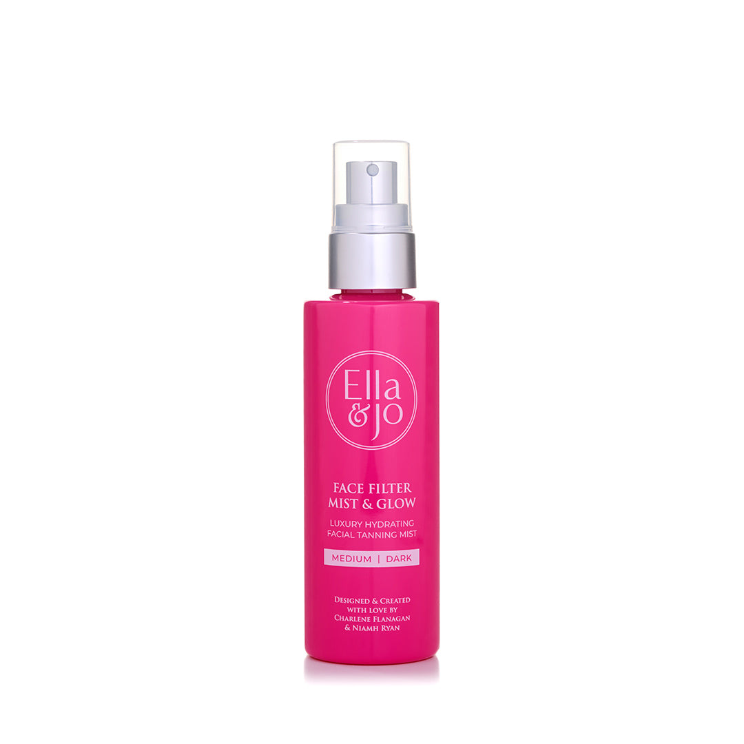 Ella & Jo | Face Filter Mist & Glow Facial Tanning Mist | Medium/Dark