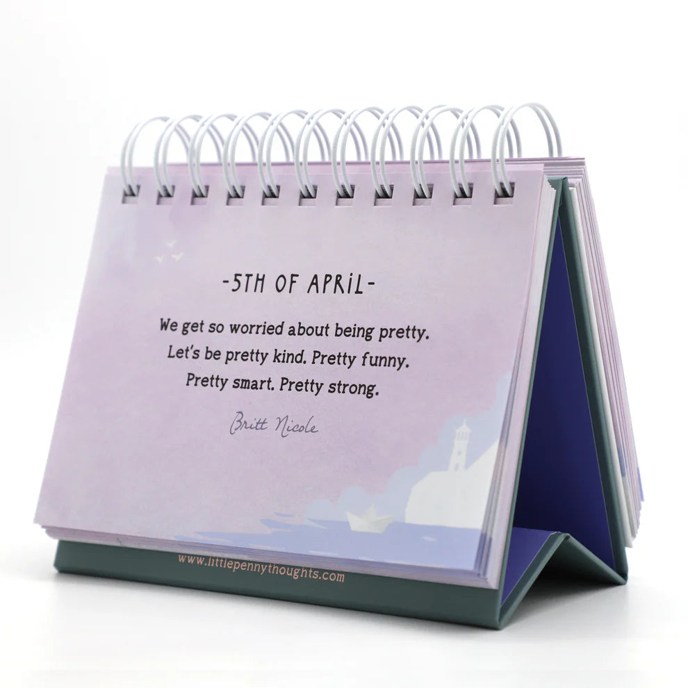 Vol IV "Little Penny's Book of Thoughts" Flip Calendar