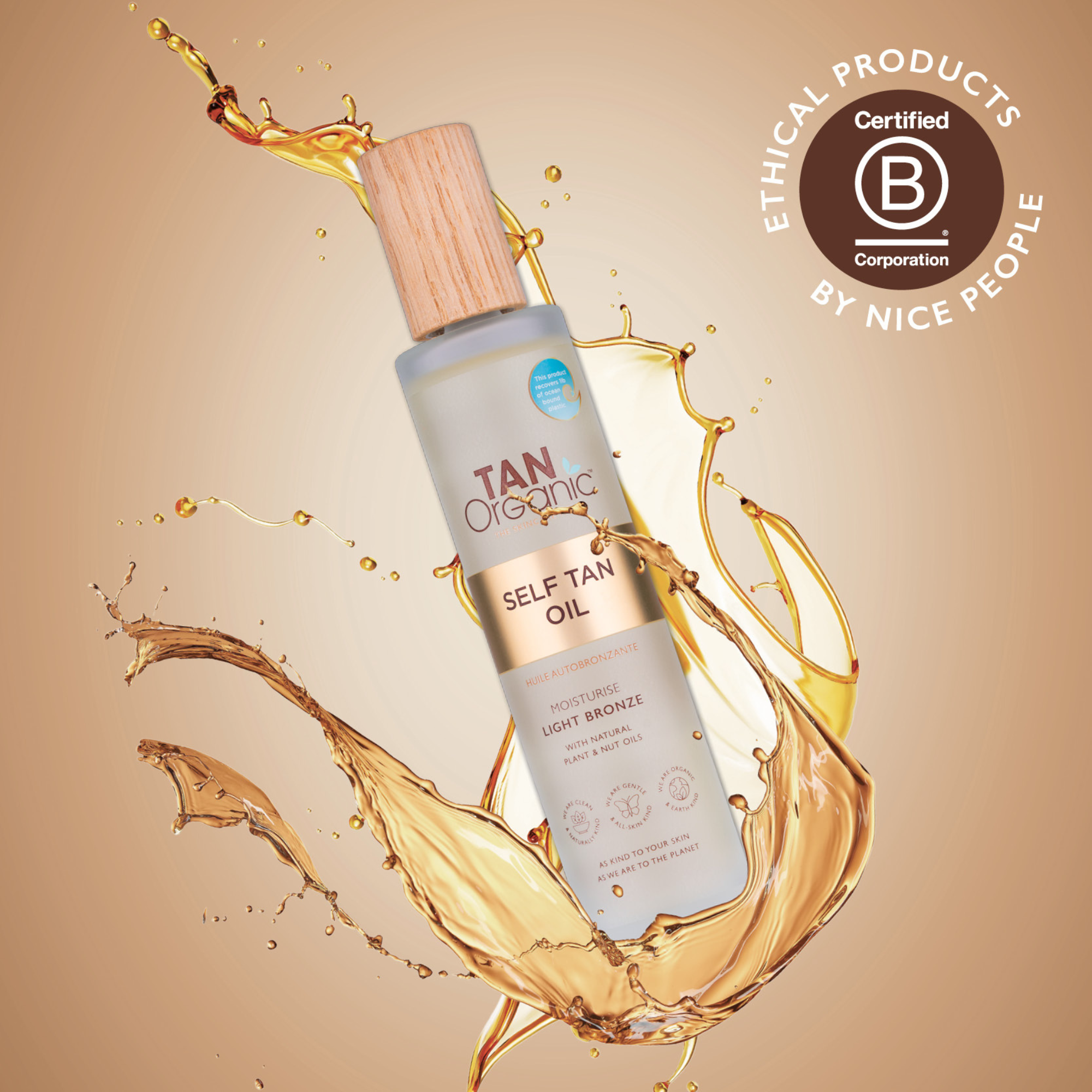 Self-Tan Oil | Light Bronze + Mitt
