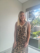 Sarah Leopard Dress