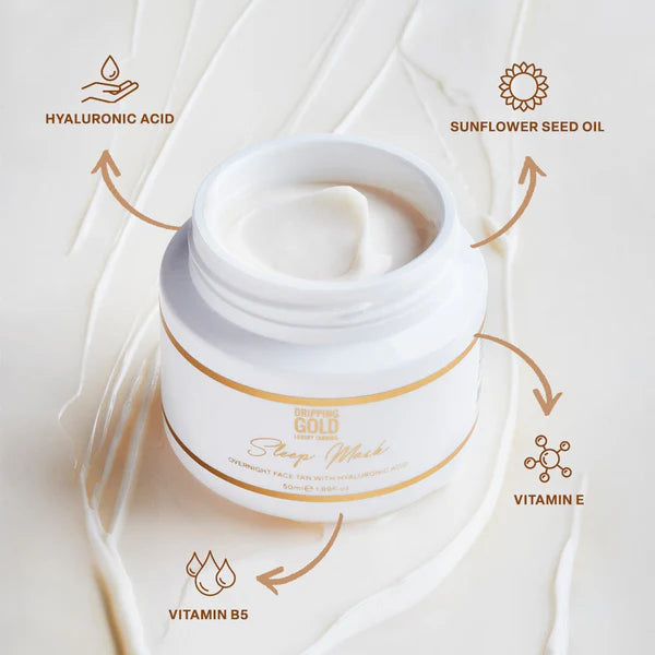 Dripping Gold | Sleep Mask | Face Tan