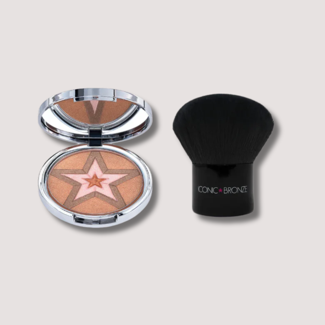 Iconic Bronze | Illuminating Bronzing Powder + Kabuki Brush Bundle