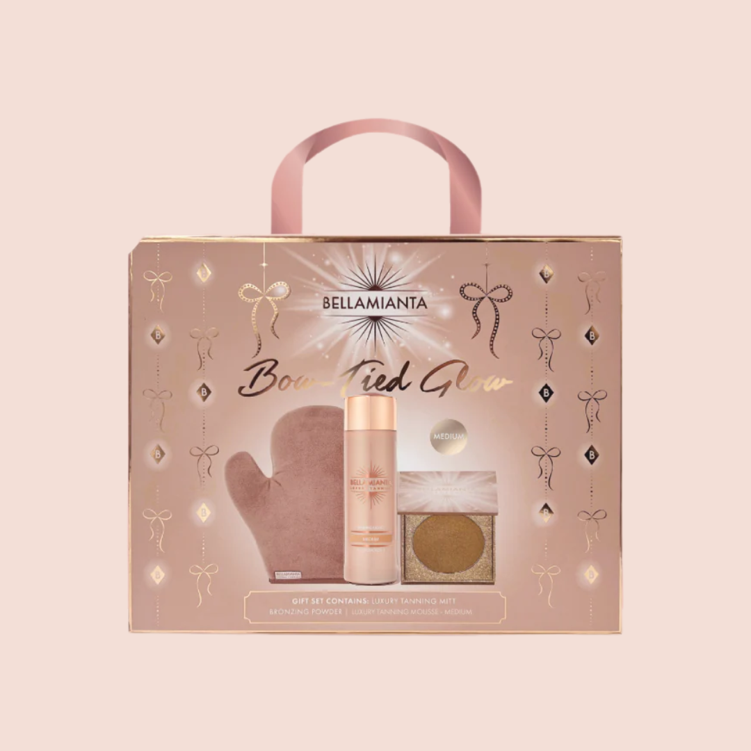 Bellamianta | Bow-Tied Glow 3 Piece Set | Liquid Gold | Medium (WORTH $100)