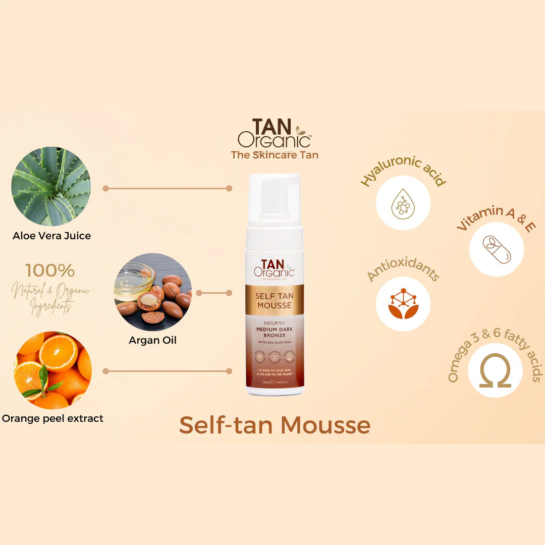 TanOrganic | Self-Tan  Mousse | Medium Dark Bronze