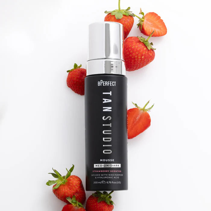 Bperfect | Tan Studio | Tanning Mousse Medium-Dark | Strawberry Scented