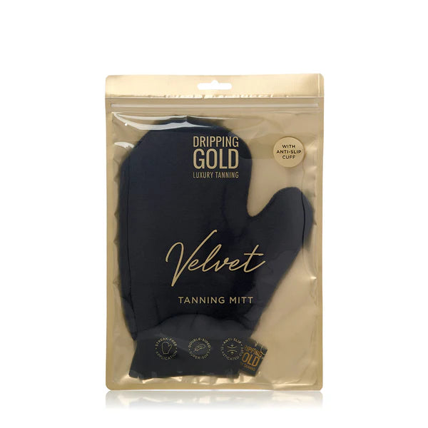 Dripping Gold | Luxury Velvet | Tanning Mitt