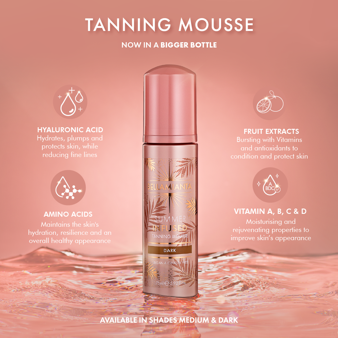 Bellamianta | Summer Infused Tanning Mousse | Dark