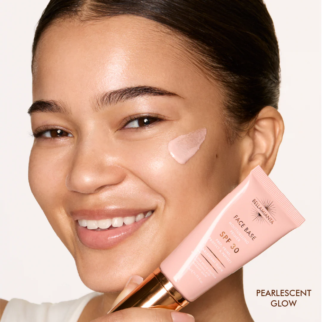 Bellamianta | Face Base SPF 30 | Moisturising Primer | Pearlescent Glow
